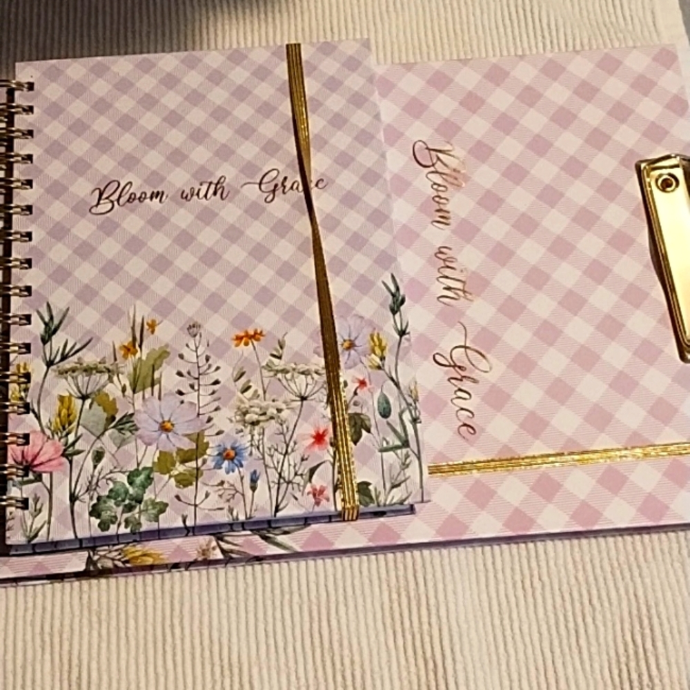 Bloom With Grace Notebook And Clipboard